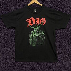 Dio Stand Up and Shout Holy Diver Heavy Metal Band T-Shirt L